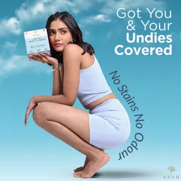 azah Ultra Thin Cottony Soft For Spotting and Discharge | All Day Dry And Fresh Pantyliner image 3