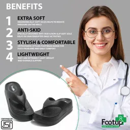 footup Newly Launch | Classic Ultra Soft | Cushion | Comfortable|Premium|Stylish|Trendy Women Flip Flops image 5