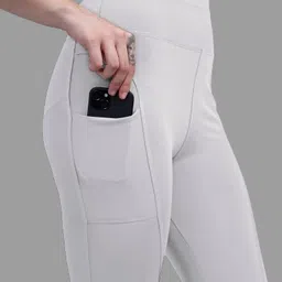 chandan tex fab Solid Women Grey Tights image 4