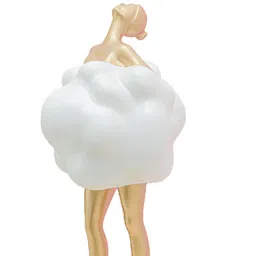 viivaz Ballerina Lady Soothing White Resin Figurine image 4