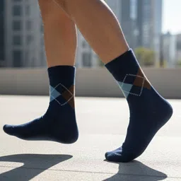 cdeck Men Self Design Calf Length image 5