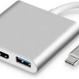 WiredCom VGA Cable 0.1 m 3 in 1 Type C USB Hub Plus, HD 4K HDMI with PD Charging-picture-13