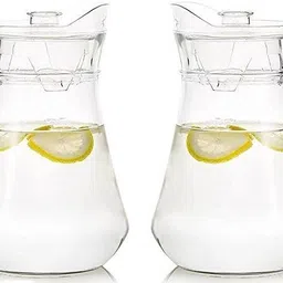 mdnsho Jug With Glass Set Premium Rajwadi Design Glass Jug 1.3 Liter With 6 Glass 250ml Jug Glass Set image 2