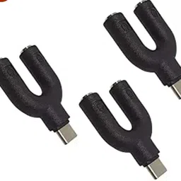 SANNO WORLD Black Type c to 3.5mm Audio Jack, 1-Plus Audio Jack Adapter, car Audio Connector USB Type c, Headphone Converter Cable Stereo Jack Splitter Compatible for 9 9r 8 8t 7 7pro 7t 6t Phone Converter image 4