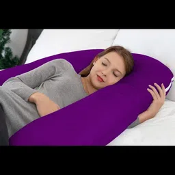 wild mint ultra soft j shaped Polyester Fibre Solid Pregnancy Pillow Pack of 1 image 3