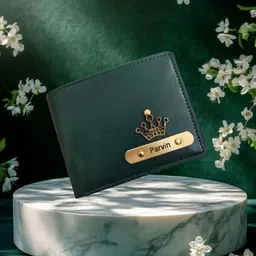 celed Men Formal, Casual Green Artificial Leather Wallet image 2