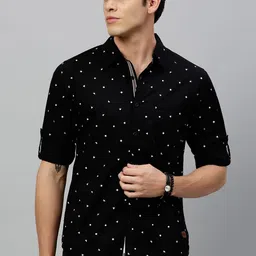 roadster Men Regular Fit Printed Casual Shirt image 5