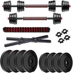 wilora 24KG (2KG X 6 + 3KG X 4) Dumbbell Combo Set, Adjustable Dumbbell set Black Bar & Plate Combo-picture-30