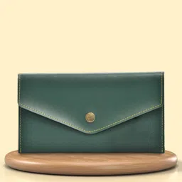 vorak ahimsa Casual Green Clutch-picture-16
