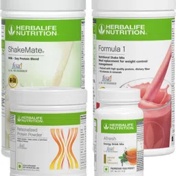 herbalife FORMULA-1-SHAKE-STROWBERRY-PROTEIN 200GM,TULSI AFRESH AND SHAKEMATE PACK | STRAWBERRY, TULSI Powder-picture-16