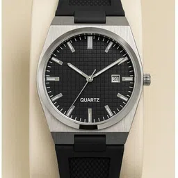 trex Date Function Classic Analog Round Watch Analog Watch - For Men TRX-035 Silicone Strap Premium Quality image 3