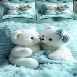 vauimdecor Polycotton King Flat 400 TC 3D Printed Bedsheet image 2