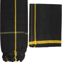 THENMATHI SABARIMALA AYYAPPA DHOTIES AND TOWELS Solid Men Dhoti image 4