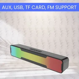 GUGGU Megabar (PORTABLE HOME TV SOUNDBAR) Dynamic Thunder Sound With RGB LightYH436 20 W Bluetooth Soundbar-picture-25