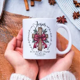 zipcartz Merry Christmas Theme Printed Tea/Coffee Cup for Gift Ceramic Coffee Mug image 5