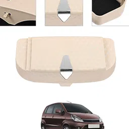 ayw Universal Multiuse Beige New Style Sunglass Holder For Car-329 White Car Sunglass Clip Holder image 1