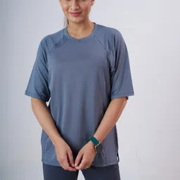 myo2 Women Solid Round Neck Polyester Multicolor T-Shirt-picture-31