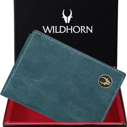 wildhorn Men Casual, Evening/Party, Formal, Trendy Blue Genuine Leather RFID Wallet-picture-22