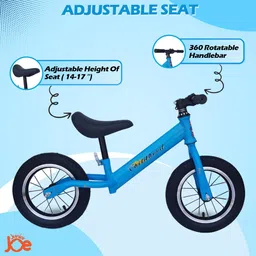 junior joe Lightweight Without Pedal Kids Training Bicycle 12 T (inch) Recreation Cycle image 2