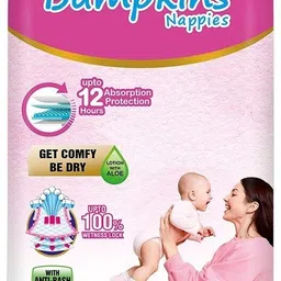 bumpkins Premium Fresh Baby Diapers Pants | Wetness Indicator | Upto 12 Hrs Absorption - M image 1