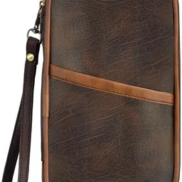 kavrixa Men & Women Travel Brown, Tan Artificial Leather Document Holder-picture-12