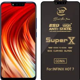 GDMA Edge To Edge Tempered Glass for Infinix Hot 7 image 1
