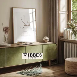 vibbes Sabr Shukr Tawakkul Wall Art | Original Wood Frame | Islamic Minimal Decor Digital Reprint 14 inch x 10 inch Painting image 4