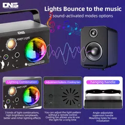 Daily Needs Shop Disco Party DJ Lights-Sound Activated LED Strobe Laser Projector Smart Light Smart Sensor Light image 3
