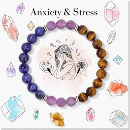 gemvastu Stone, Amethyst, Crystal, Tiger's Eye Beads, Agate, Crystal Bracelet-picture-45