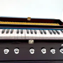 khalsa musical 7 Stopper Doulble Bellow 39 Keys Harmonium 1/4 O Octave Hand Pumped 3.2 Octave Hand Pumped Harmonium-picture-42