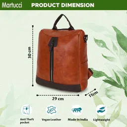 martucci Medium 25 L Laptop Backpack Pu image 5