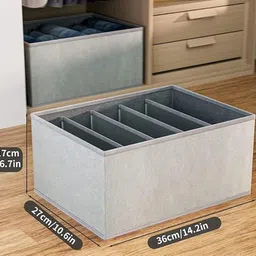 bharatcraftone 7 Grid Wardrobe Closet For Clothes,Dresses, T-Shirts Organizer Box Storage Box image 2