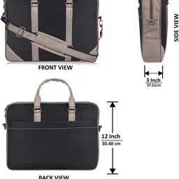 hvh world Men & Women Black Messenger Bag image 2