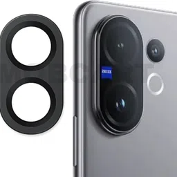 MOBCART Back Camera Lens Ring Guard Protector, Camera Lens Glass Protector for Vivo V60 5G -9H Tempered Glass, HD Clarity, Scratch-Resistant, Black Camera Ring-picture-25