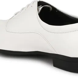 shoe island Patent Leather White Lace-Up Office Party Wear Shine Formal Shoes For Men Lace Up For Men image 4
