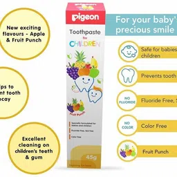 pigeon TOOTHPASTE FOR CHILDREN FRUIT PUNCH Toothpaste image 2