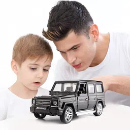 pinque 1:32 Die-Cast Black Benz G65 AMG Toy Vehicle Pull Back with Lights and Sound image 3