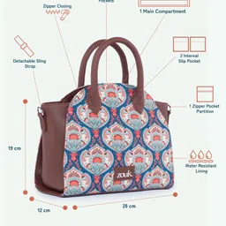 zouk Women Multicolor Satchel image 4