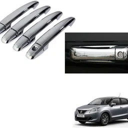 auto addict Car Chrome Handles DOOR Latch cover set of 4 Pcs FOR Maruti Suzuki Baleno Nexa Car Grab Handle Cover-picture-20