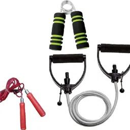 dr pacvu Set3|Toning Tube,Premium Jump Skipping Rope,1Hand Grip,Body Stretching,Exerciser Fitness Accessory Kit Kit-picture-19