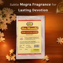 cycle Pure Om Shanthi Cotton Wicks Mogra Watt Round, 60N image 4