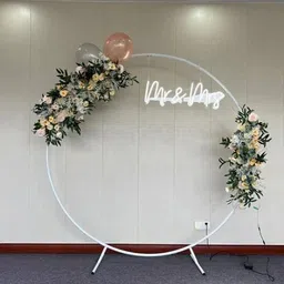 White Vinsfarm Round Arch decoration stand-image-4