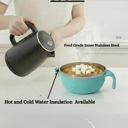 aardev enterprises SMART BABY STEEL BOWL - STAINLESS STEEL, BPA FREE PLASTIC, POLYPROPYLENE PLASTIC image 3