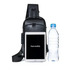 OTISTORES CrossBody Backpack for Men Women Anti-Theft Chest Bag with USB Charging Port Waterproof Casual Shoulder Bag Travel Hiking Sling Backpack Sling Bag for Men image 2