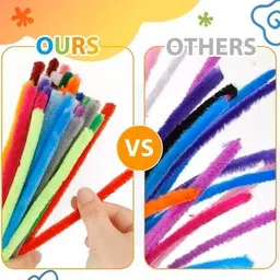 khusha creations Multicolor Pipe Cleaners Craft DIY Tools For Kids & Adults image 4