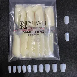 npah 500Pcs Short Coffin Nail Tips Natural Short Nail Tips Full Cover Press on Nails-picture-20