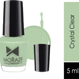 moraze LONDON Mini Nail Polish | Nail Paint | Nail Color - Crystal Clear Crystal Clear image 2