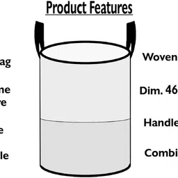 thetrendytailor 45 L Grey Laundry Bag image 5