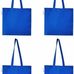 vantagekart Cotton Plain Tote Shopping Bags Pack of 4 Grocery Bags-picture-13