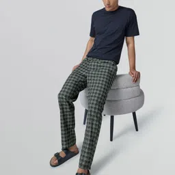 xyxx Checkmate Intellieaze Combed Cotton Checks Men Pyjama image 4